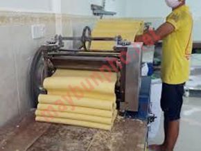 Máy cán bột làm mì trứng